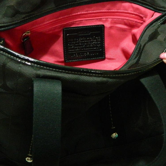 Vintage Coach Purse Black Kyra Signature - Picture 6 of 6